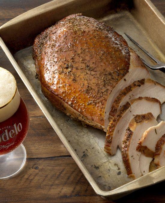 Beer-Brined Grilled Turkey with Red Chile Adobo