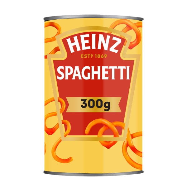 Photograph of 2 x 300g Heinz Spaghetti in Tomato Sauce product