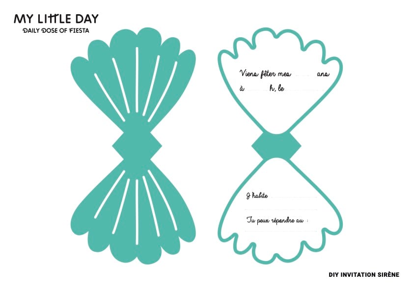 Comment Creer Ses Cartons D Invitation Anniversaire Theme Sirene Comment Creer Ses Cartons D Invitation Anniversaire Theme Sirene