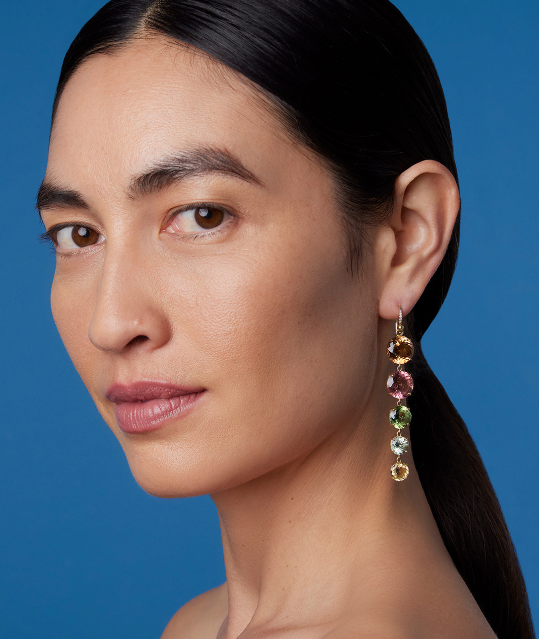 For Your Ears:
Let your statement drop earrings featuring watercolor-like ombrés of color do the talking.SHOP GEMMY GEM EARRINGS