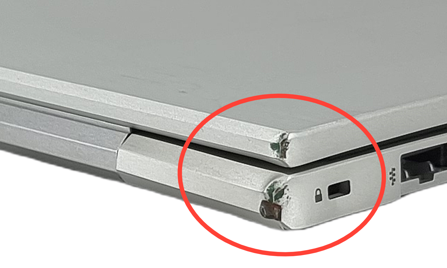 Device #1 : dent on left back