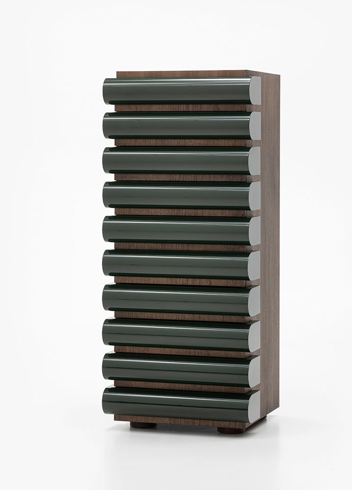 The Storet cabinet designed in 1994 by Nando Vigo and produced for the first time by Acerbis in 2021. Photo c/o Acerbis. 
