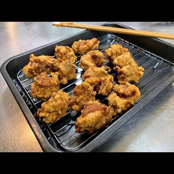 Serving the Karaage