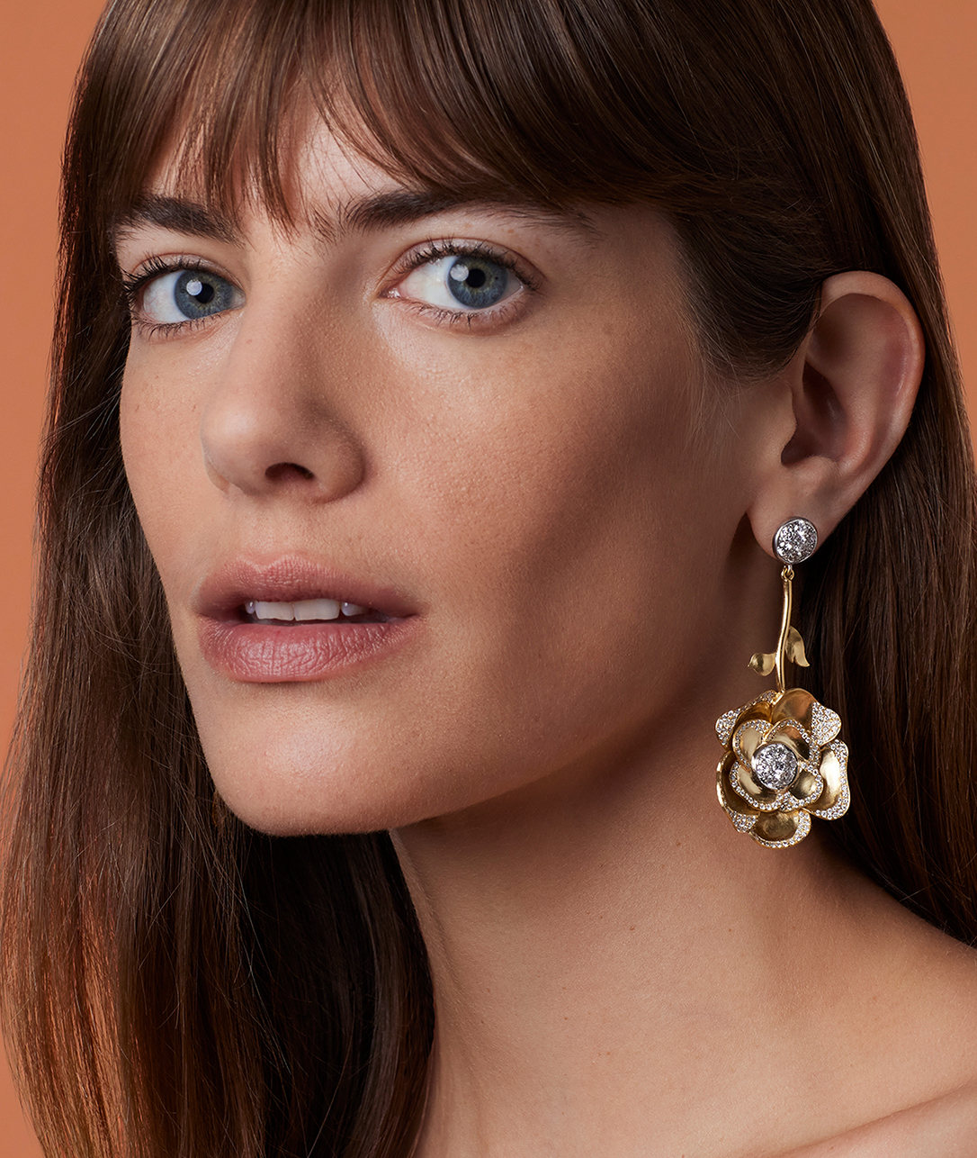The allure of our Diamond Pavé Camellia Earrings lies in each radiant petal, leaf, and stem.SHOP PAVÉ CAMELLIA EARRINGS