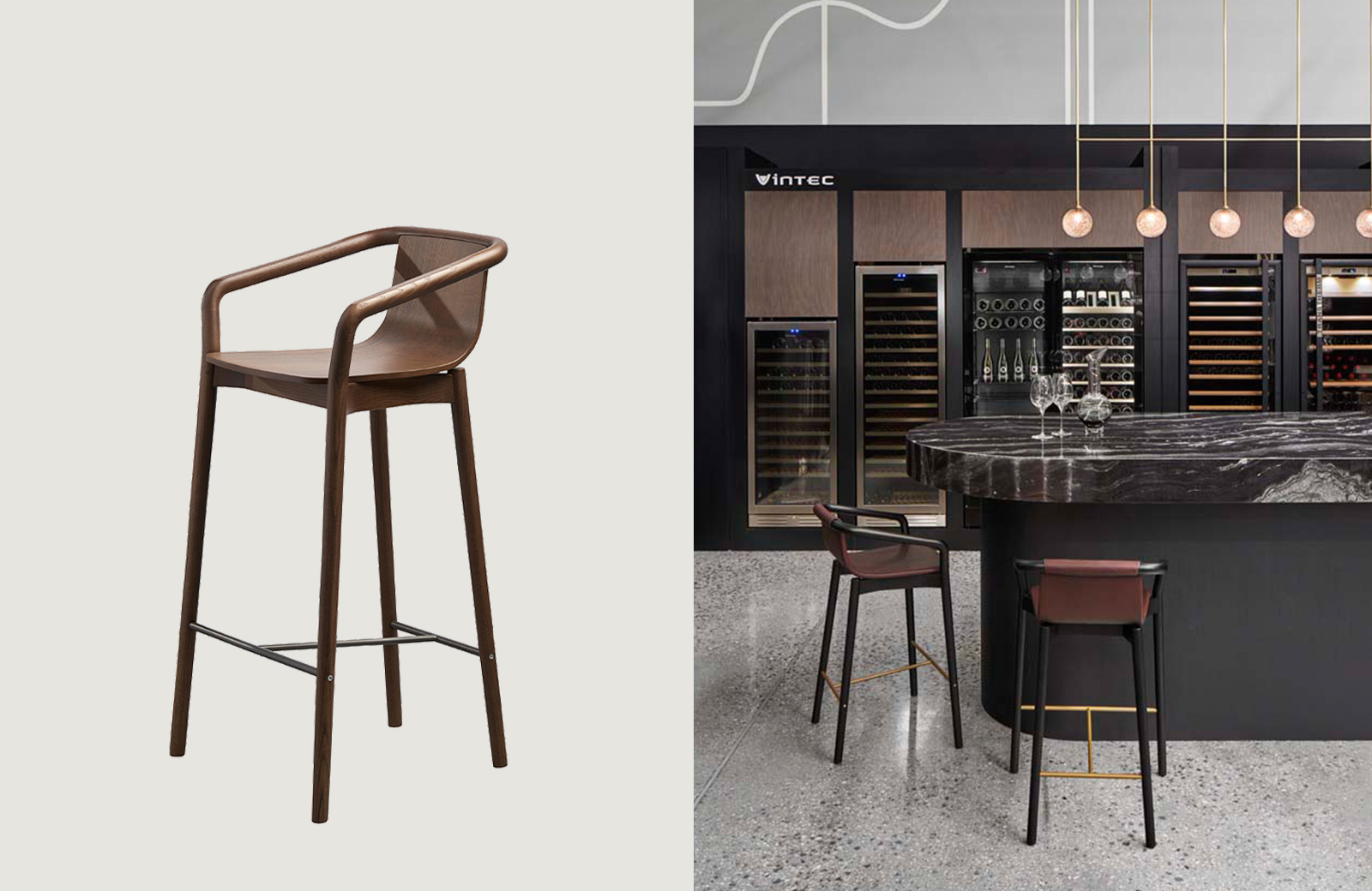 Project: e&s Preston by Mim Design | Photography: Peter Clarke | Featuring our SP01 Thomas Bar Stool