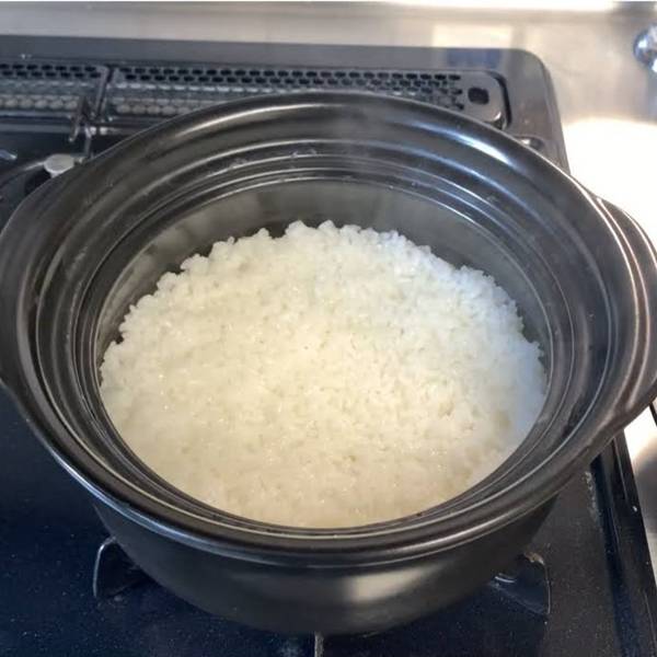 Freshly Cooked Rice in a Pot