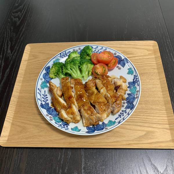 Finished teriyaki chicken