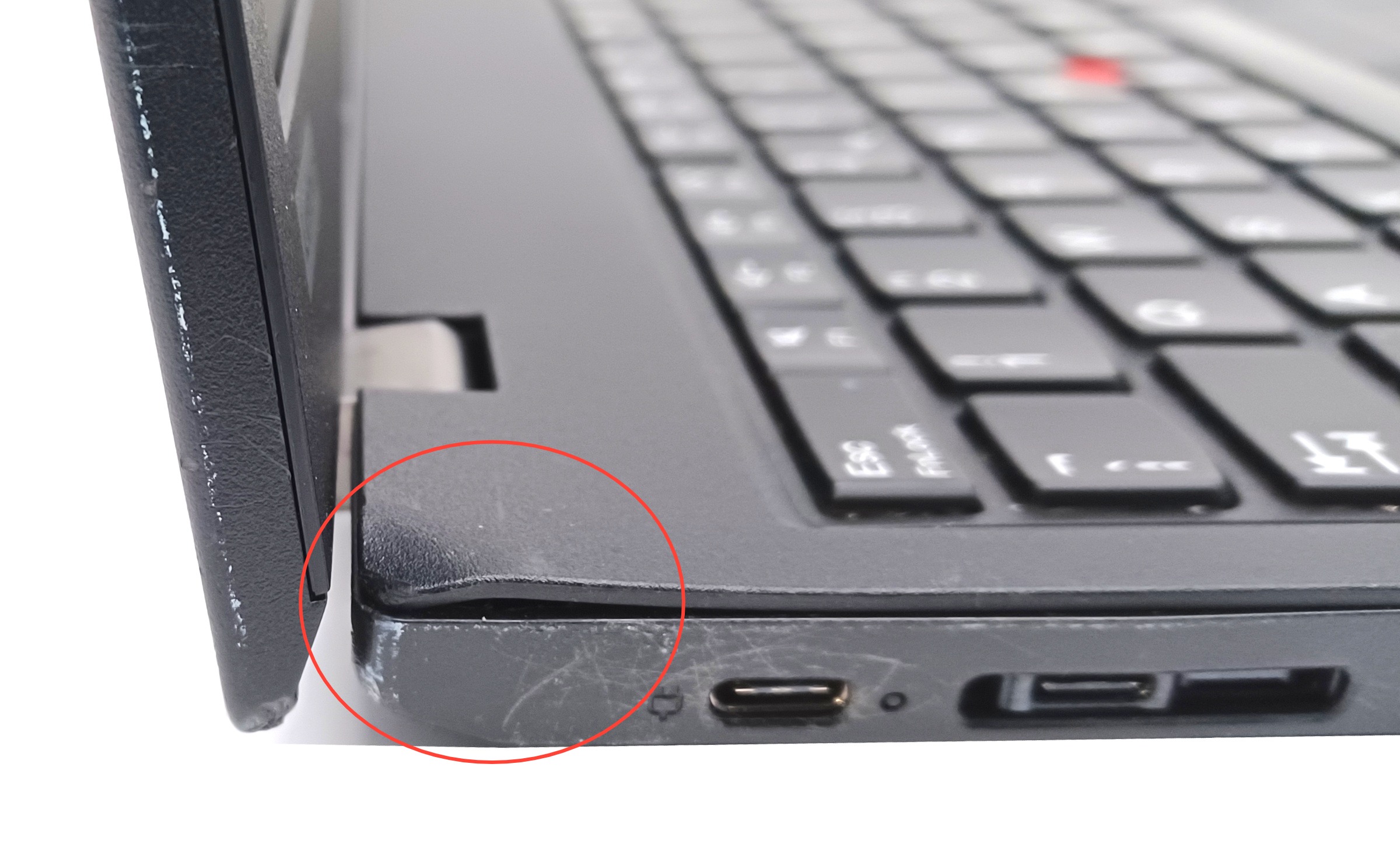 Device #1 - Damaged in rear corner