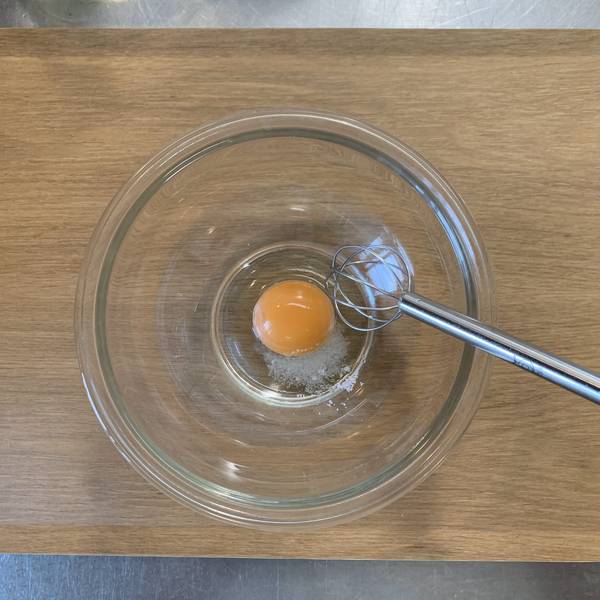 Mixing the Egg Yolk
