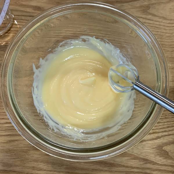 Completely thickened mayo 