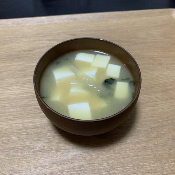 Finished miso soup