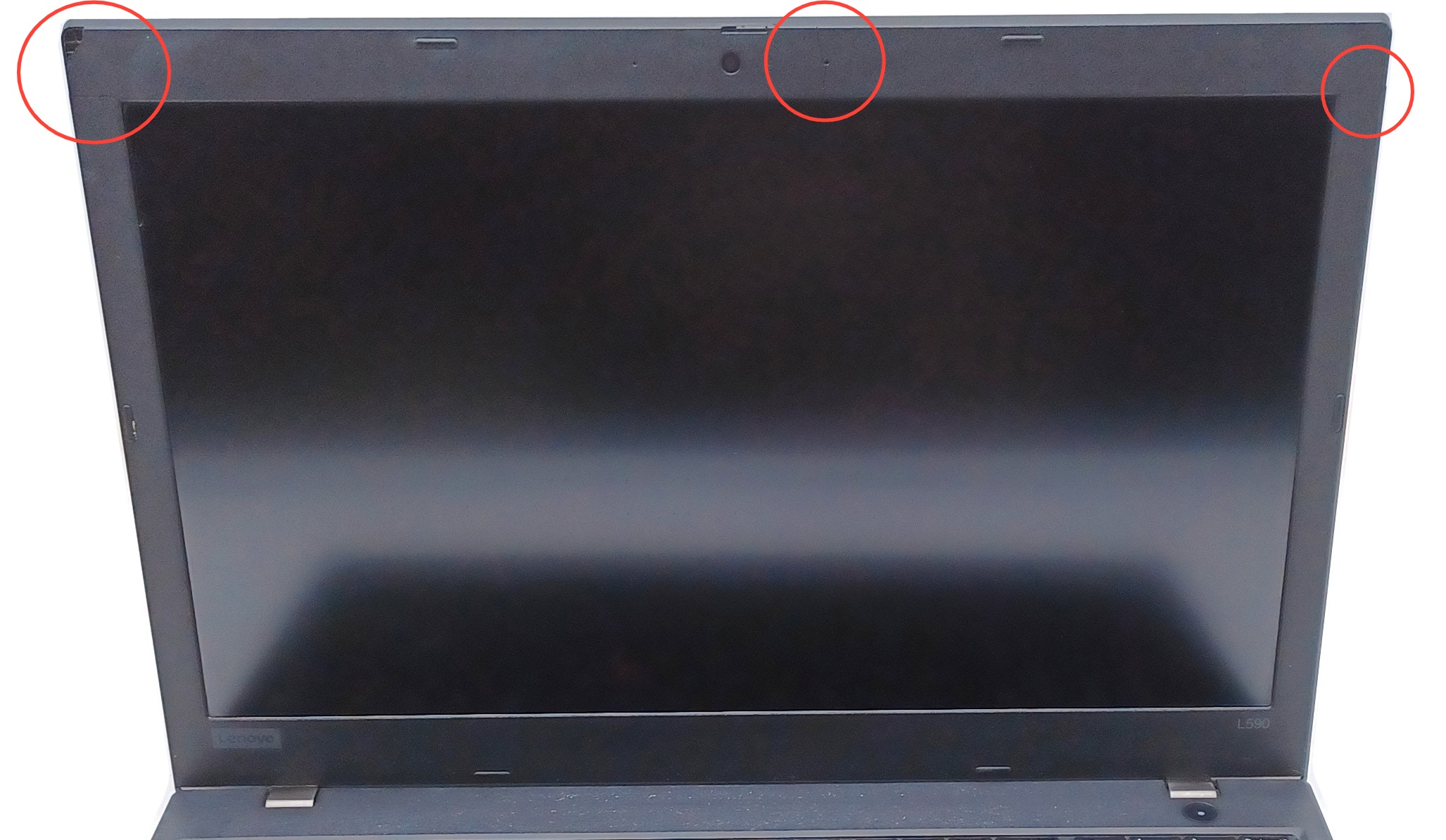 Device #1 - Cracks in the screen bezel