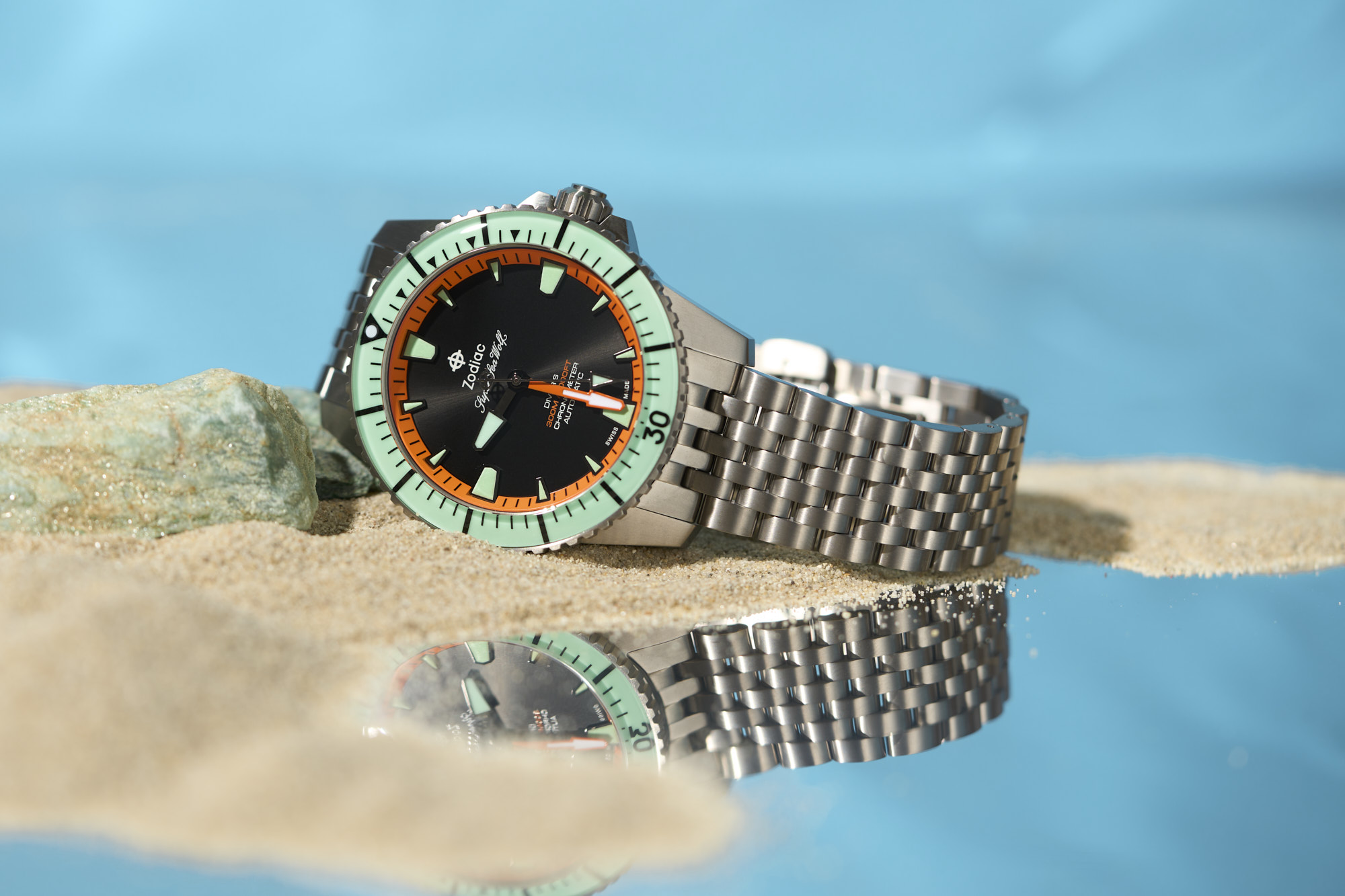 The Zodiac Super Sea Wolf Pro-DIver Titanium Limited Edition Is Now Av –  Windup Watch Shop
