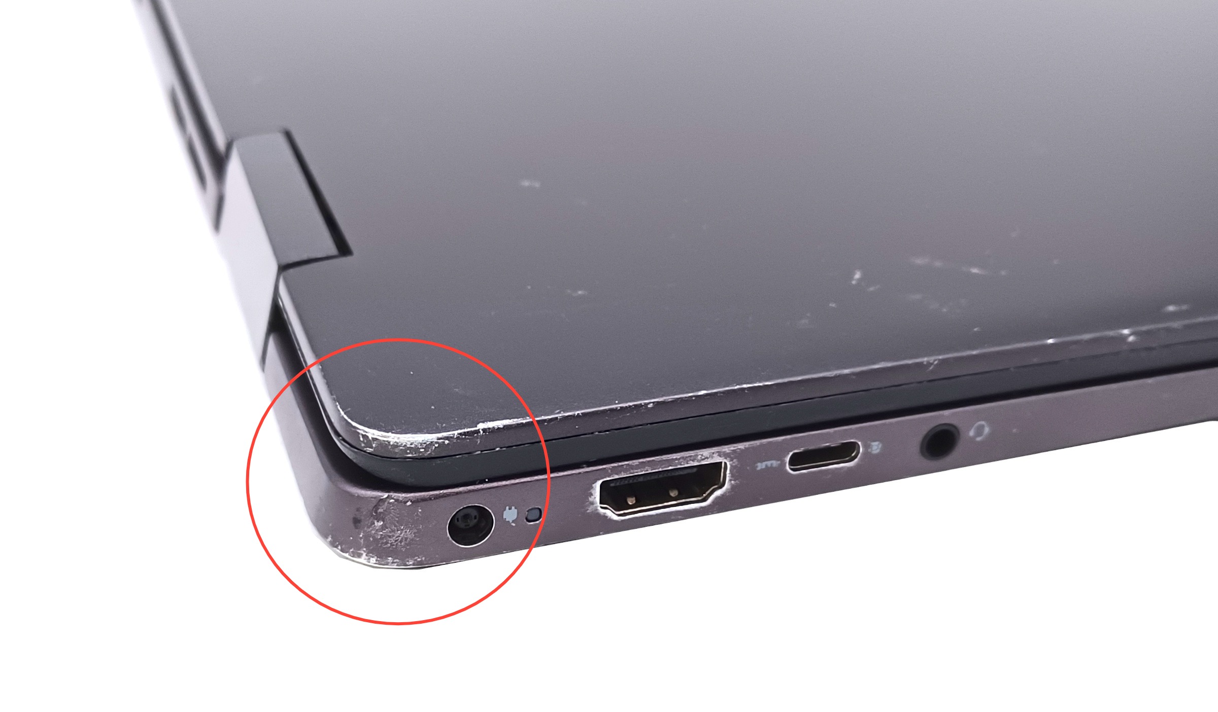 Device #1 - dented corner