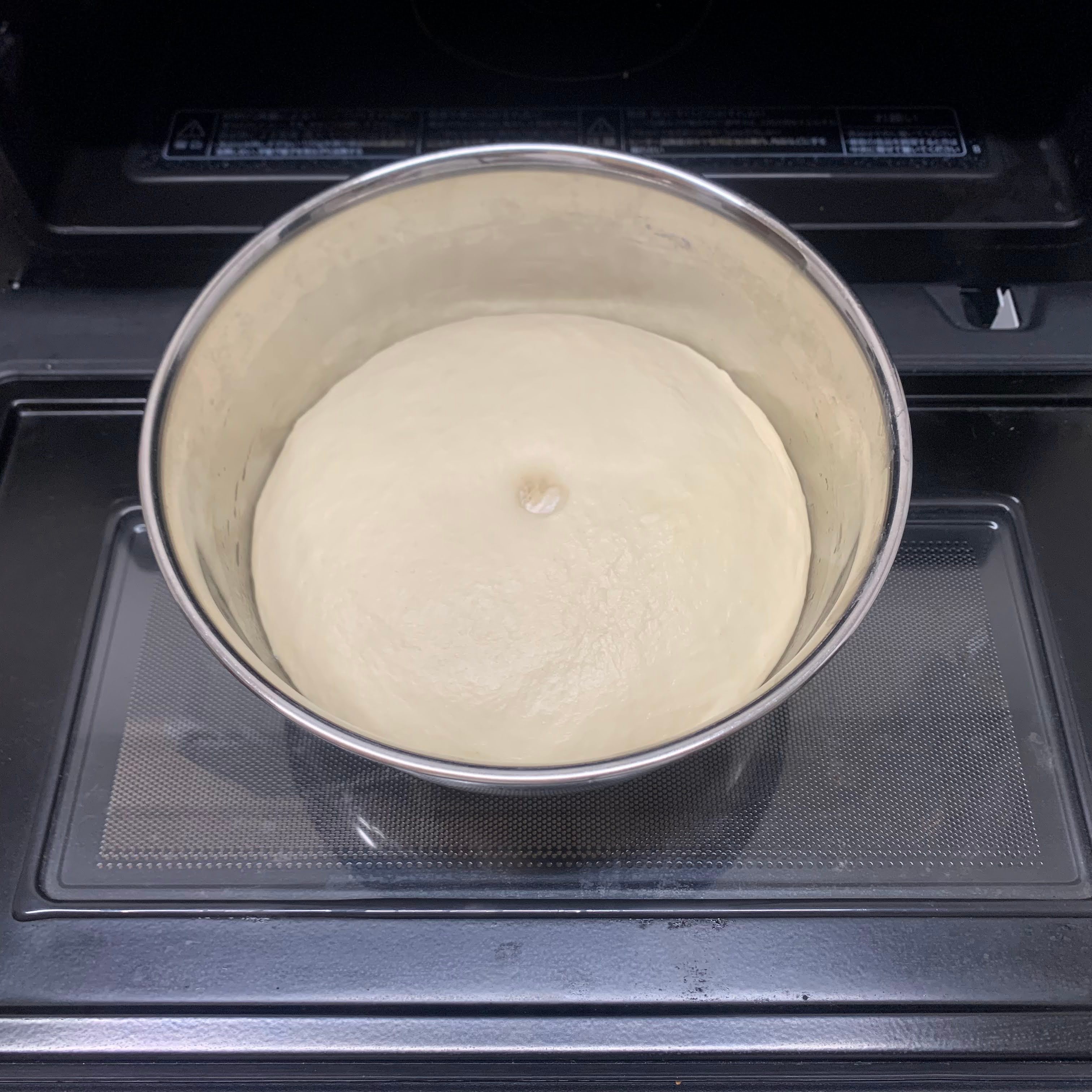 Dough which has doubled in size 