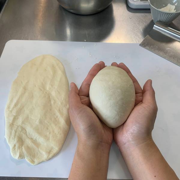 Smooth dough ball