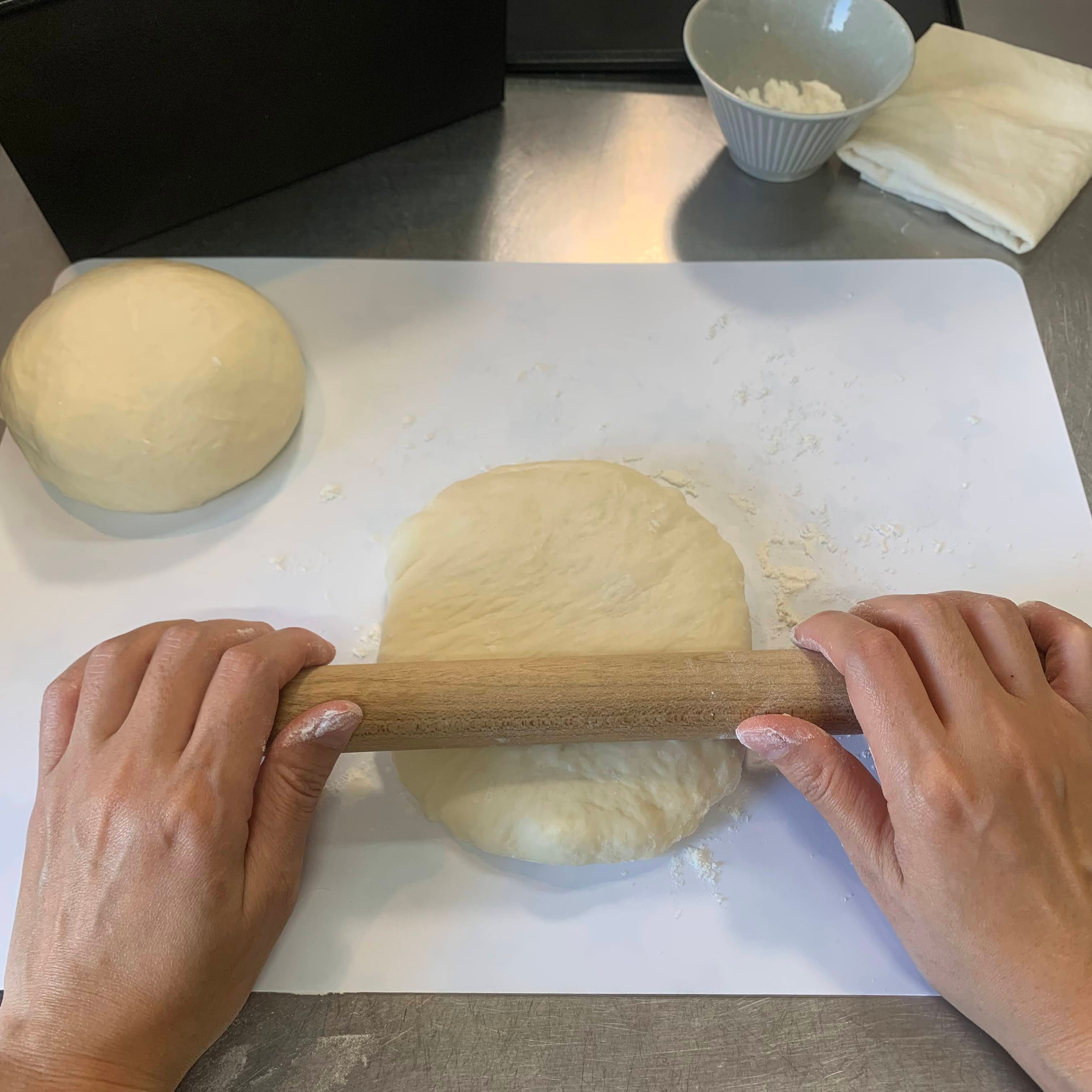 Rolling the dough before shaping