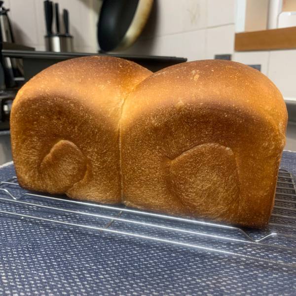 Closer shot of finished bread 