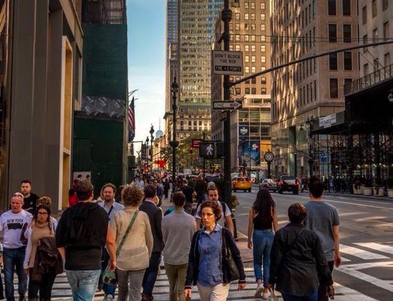 busy streets of NYC