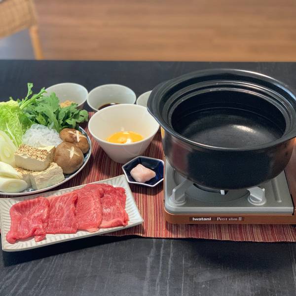 Cooking the Sukiyaki