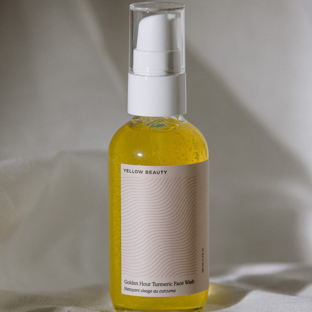 Golden Hour Face Wash: This water-based cleanser pairs turmeric with the power of pineapple juice. Pineapple contains a powerful enzyme called bromelain that naturally exfoliates and prevents breakouts and skin aging.