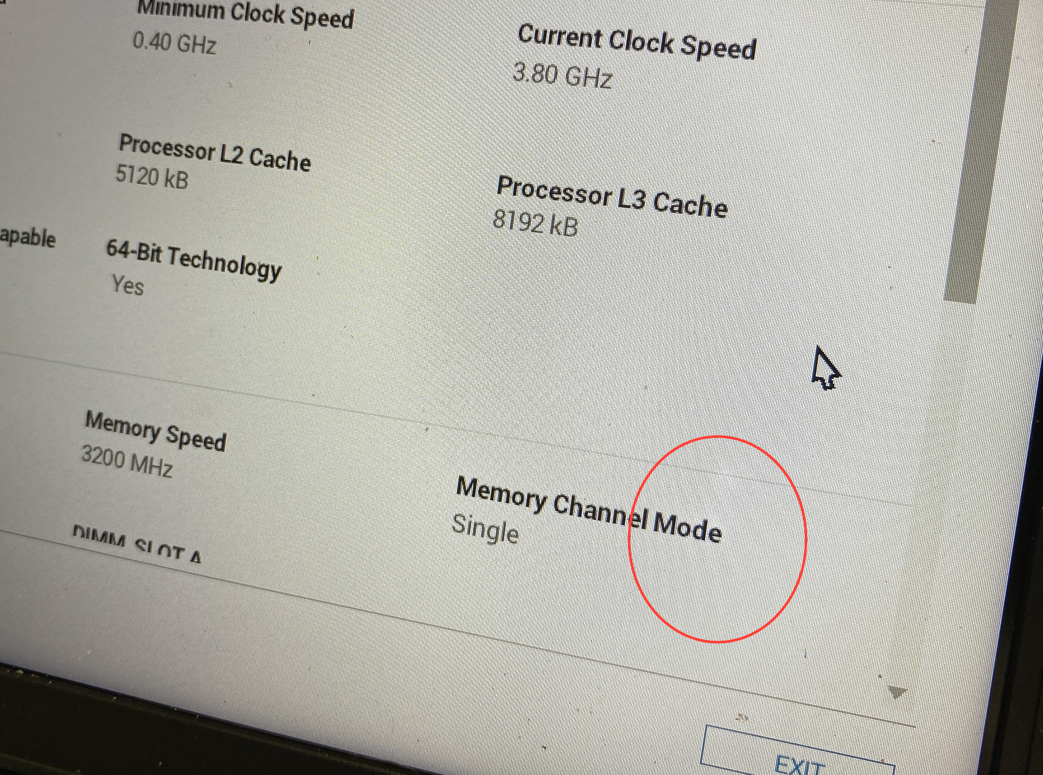 Device #3 - pressure marks on the screen