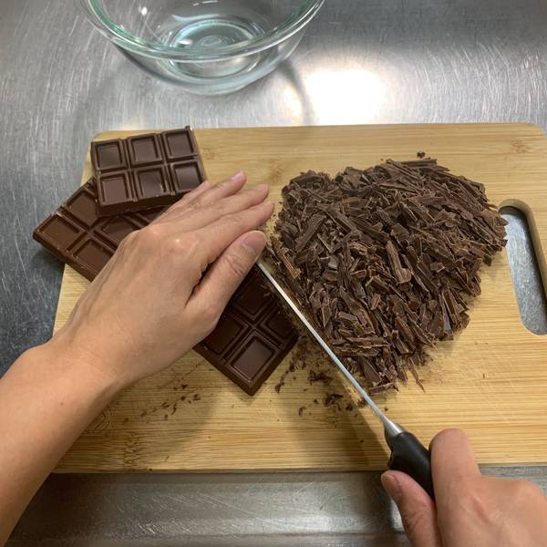 Chopping the Chocolate 