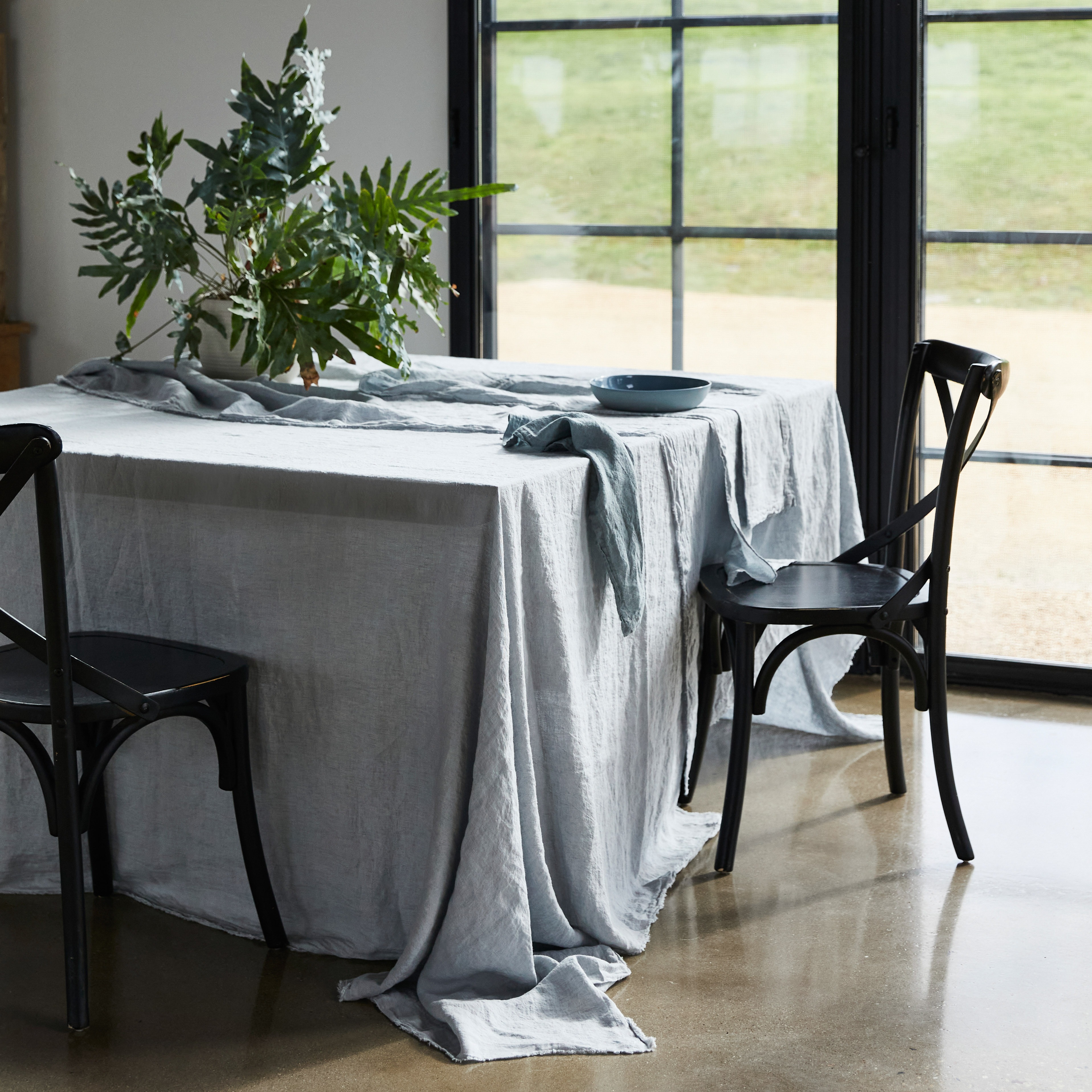 Traveler Natural Dye Tablecloth /, 100% Cotton, Size 52x53 | April Cornell | Square Tablecloths for Tablescaping
