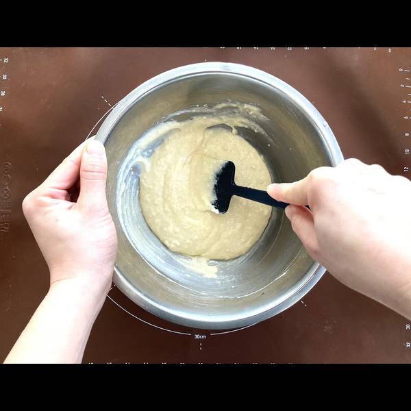 Mixing the dough together