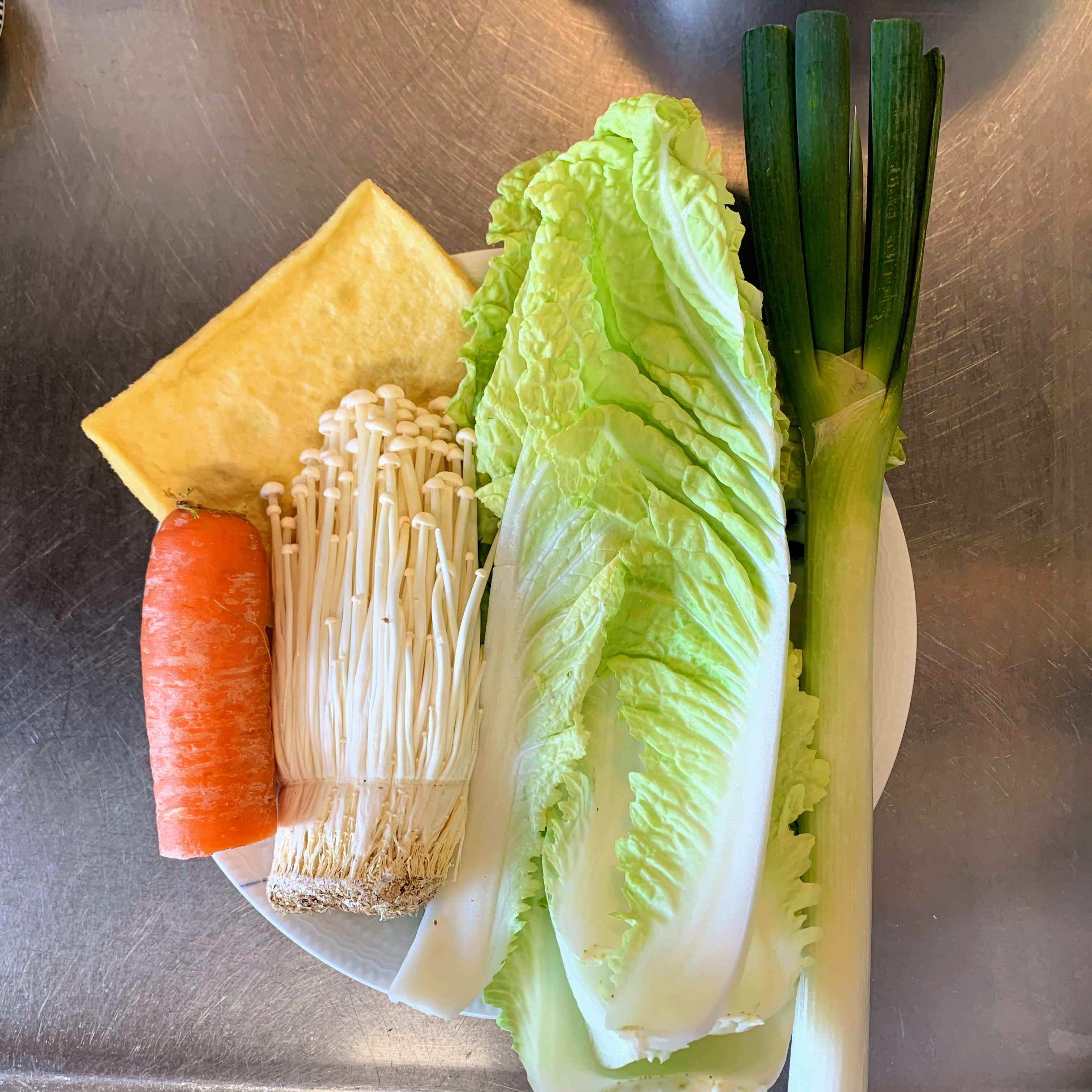 Additional ingredients for the hot pot