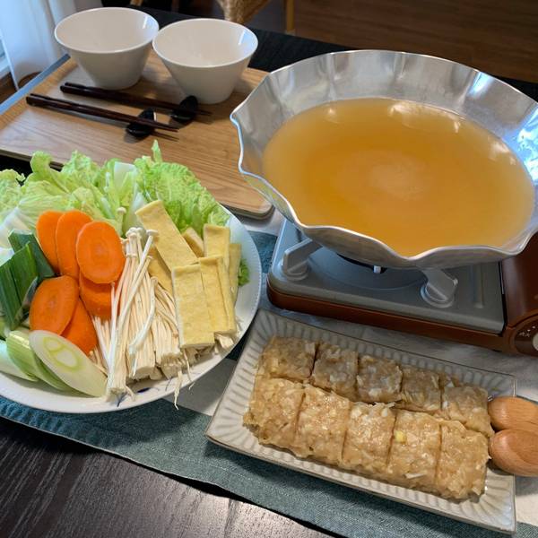 Soup and chanko nabe ingredients