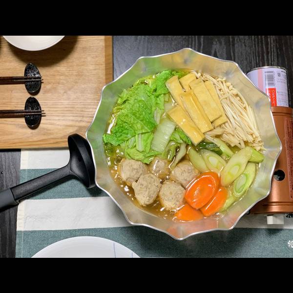 Finished chanko nabe, ready to be eaten