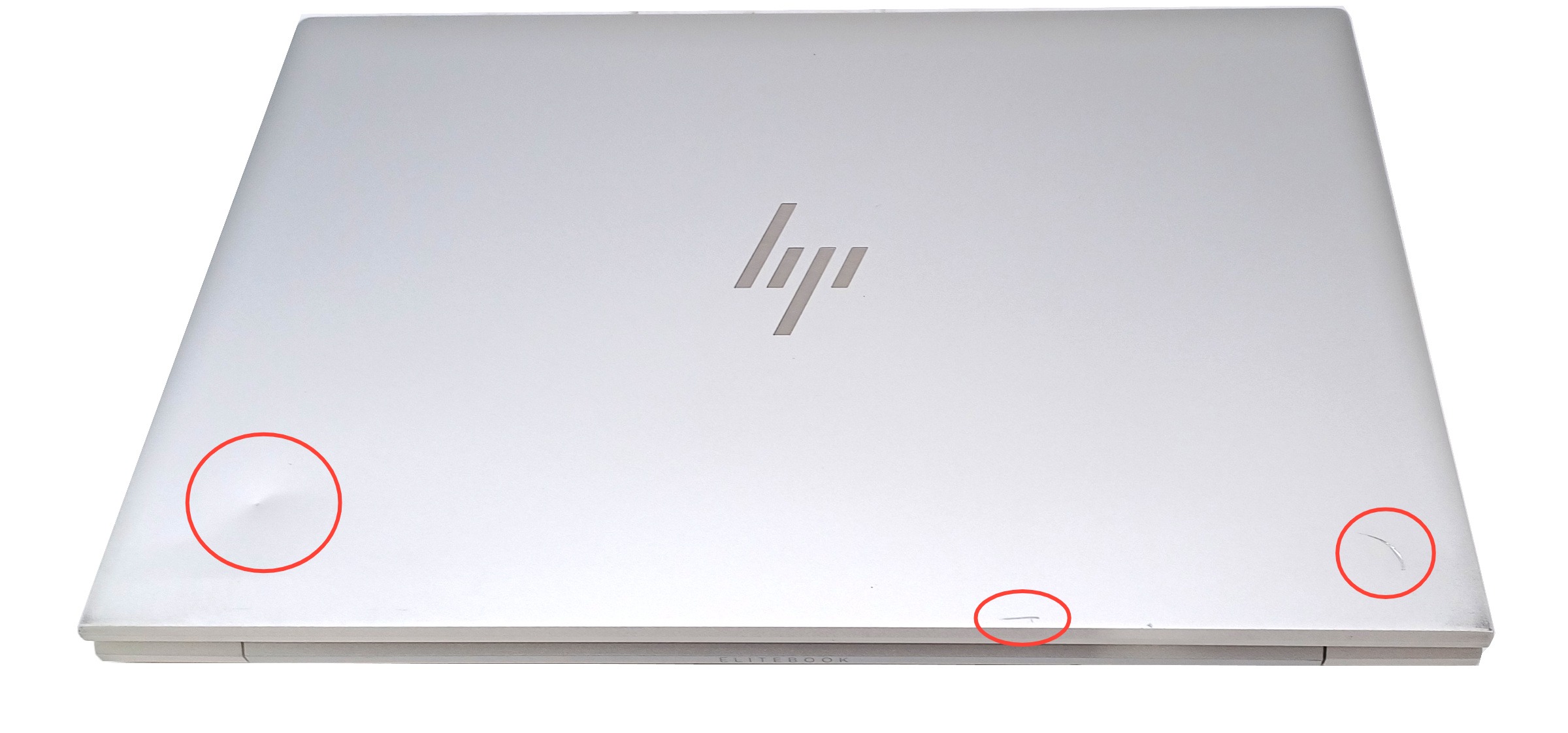 Device #3 - scratched/dented lid