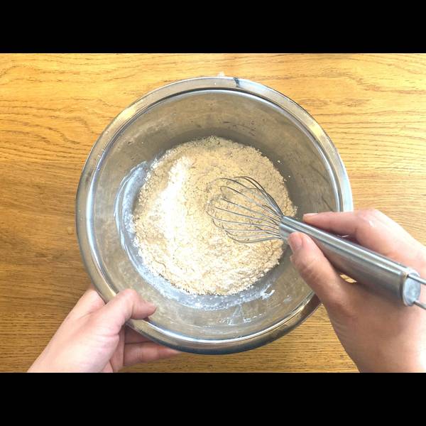 Mixing the mochi dough