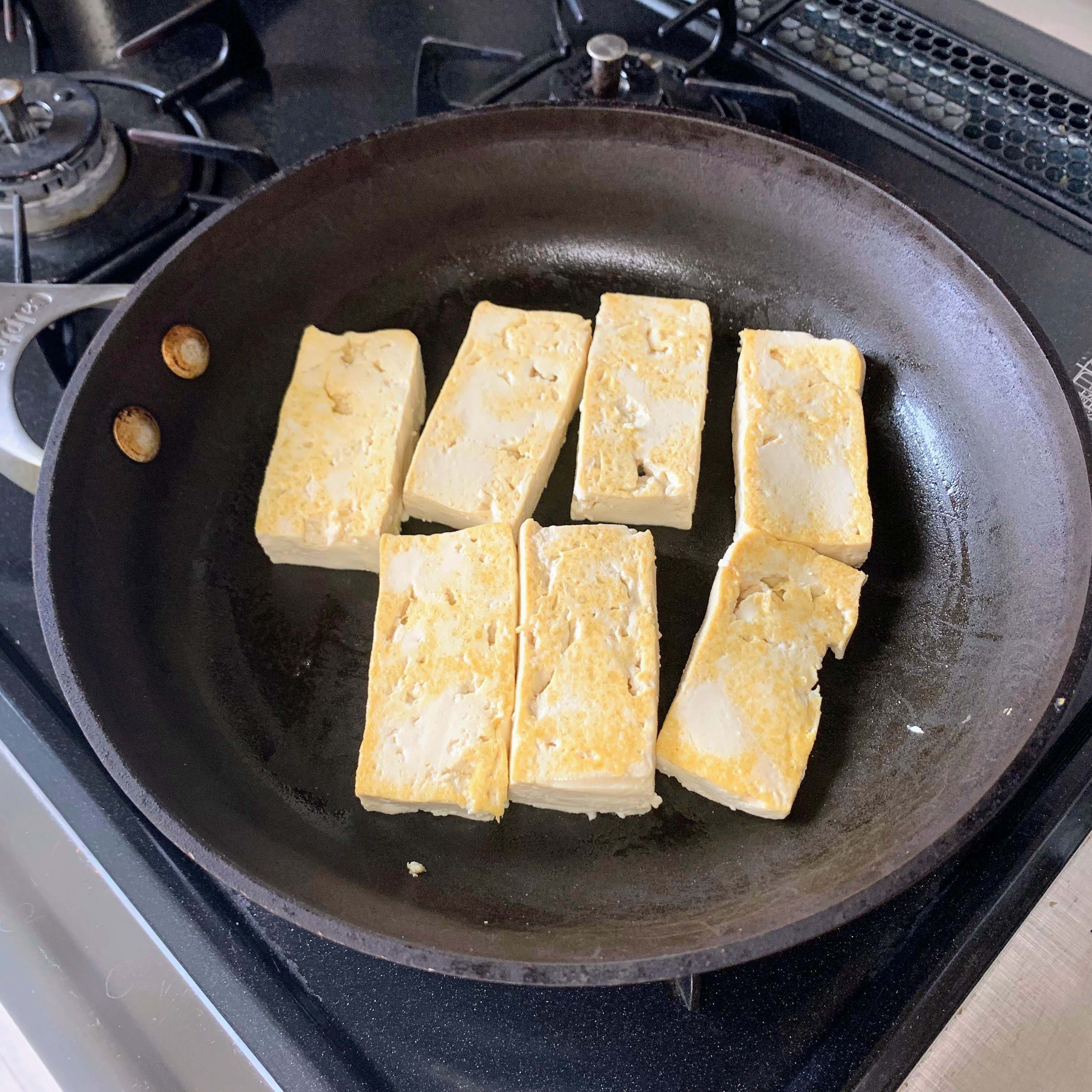Golden brown tofu