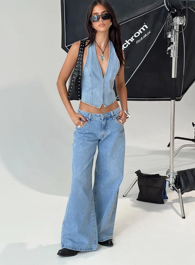 festival double denim outfit inspo