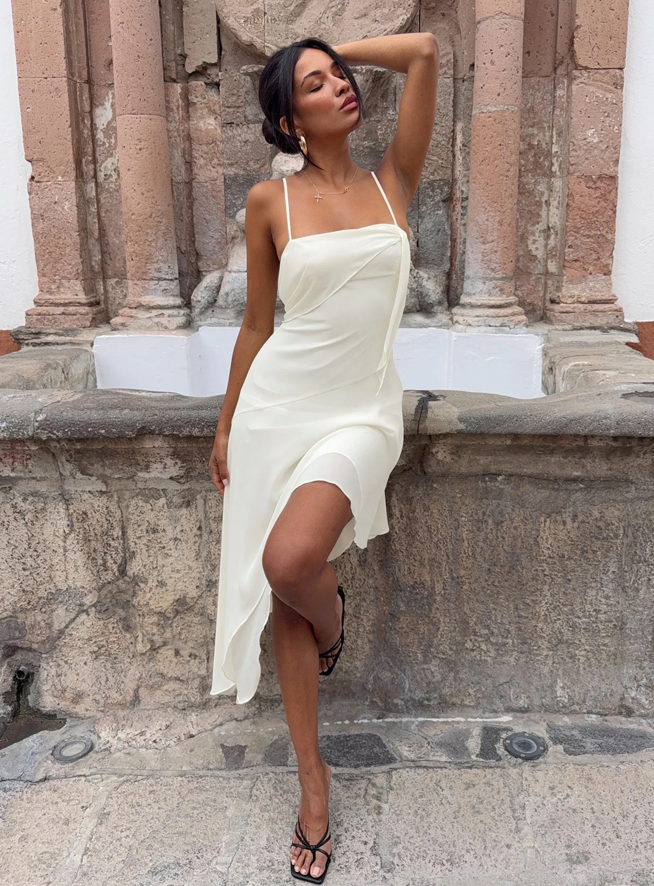 Preference Night - Princess Polly Draping Low Back Midi Dress