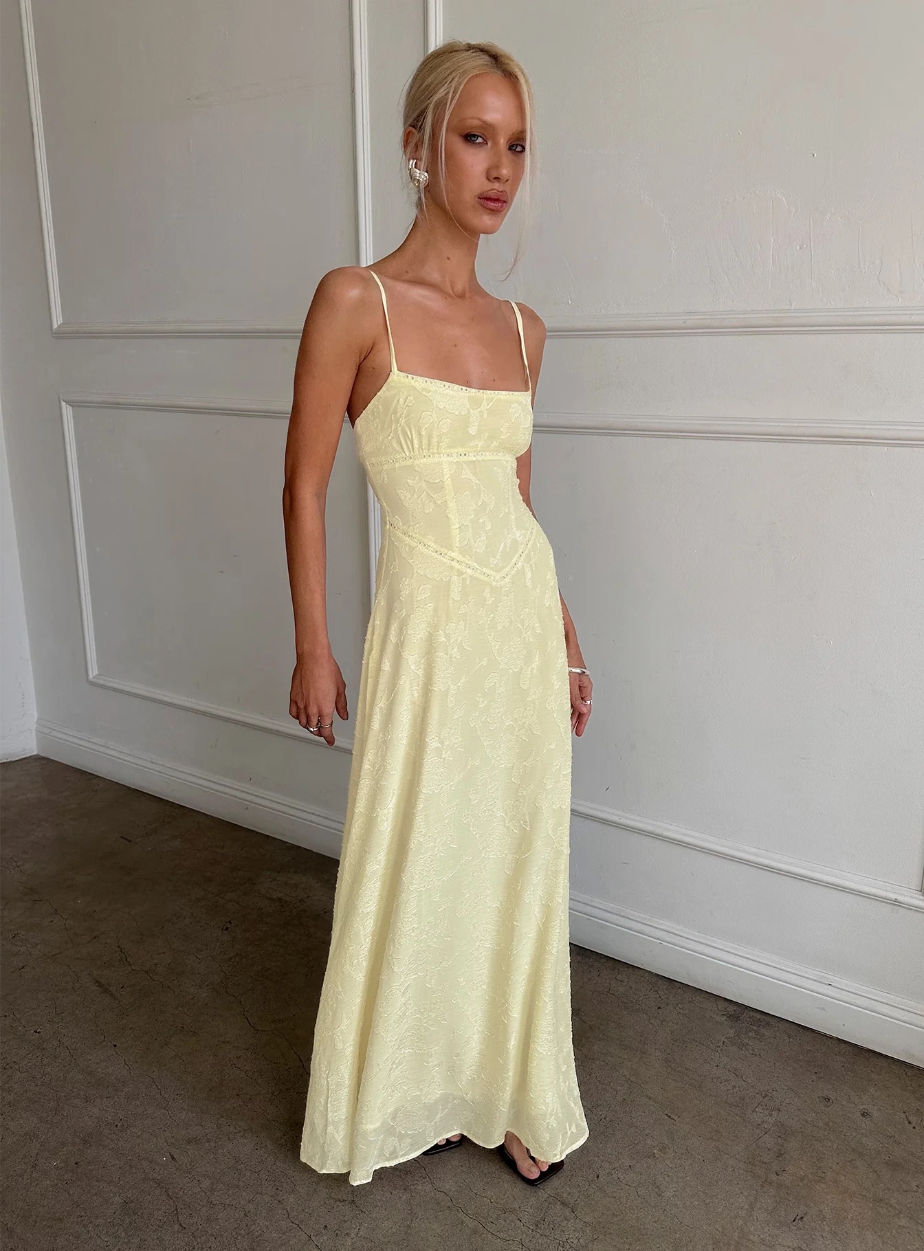 What to Wear to a Summer Wedding as a Guest - Princess Polly Yellow Maxi Dress