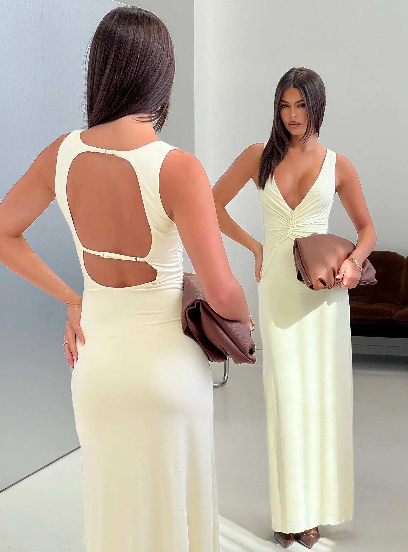 Beach Wedding Guest Dresses - Princess Polly Butter Yellow Maxi Dress