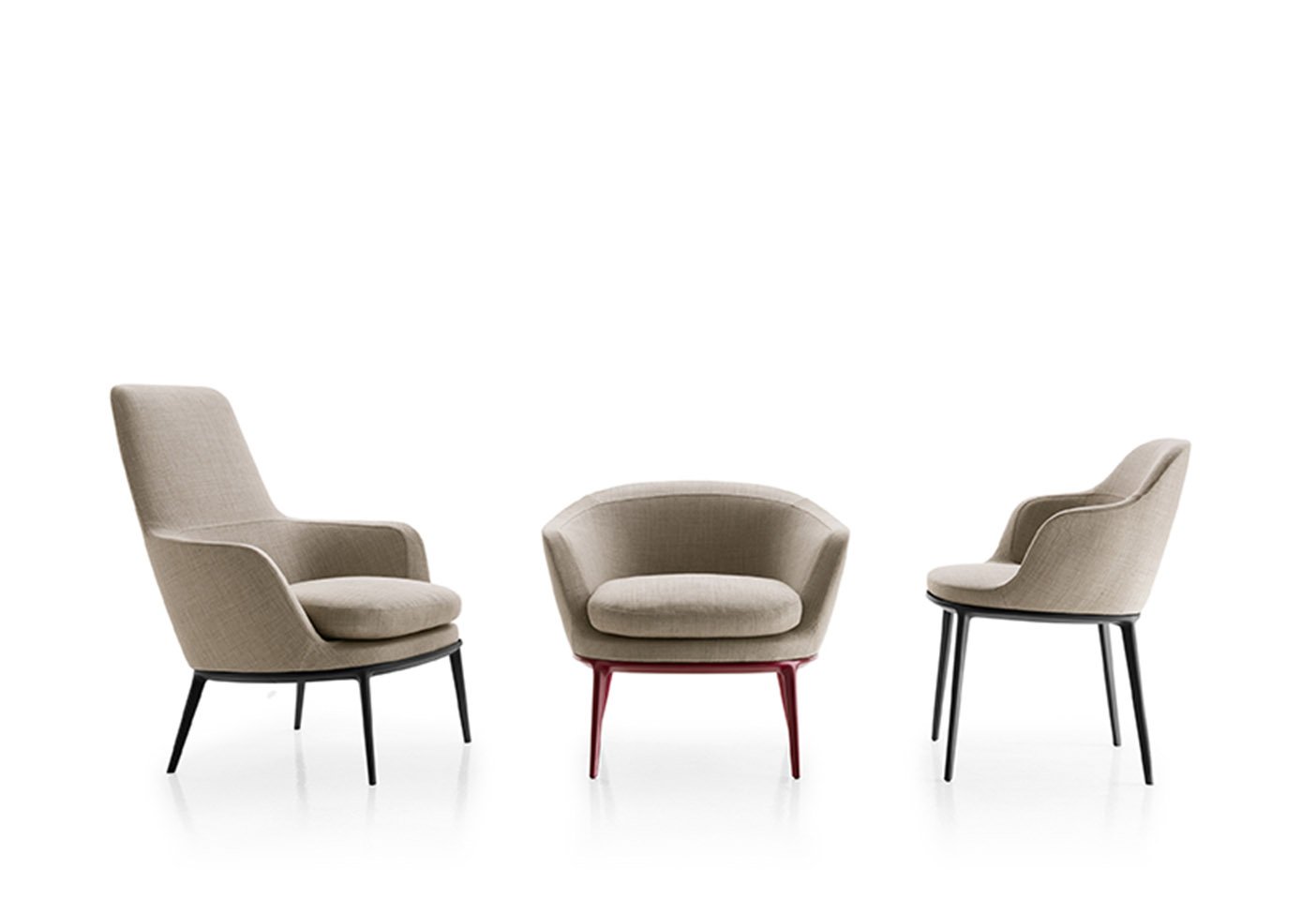 The Caratos chair collection designed by Antonio Citterio for Maxalto. Photo c/o Maxalto. 