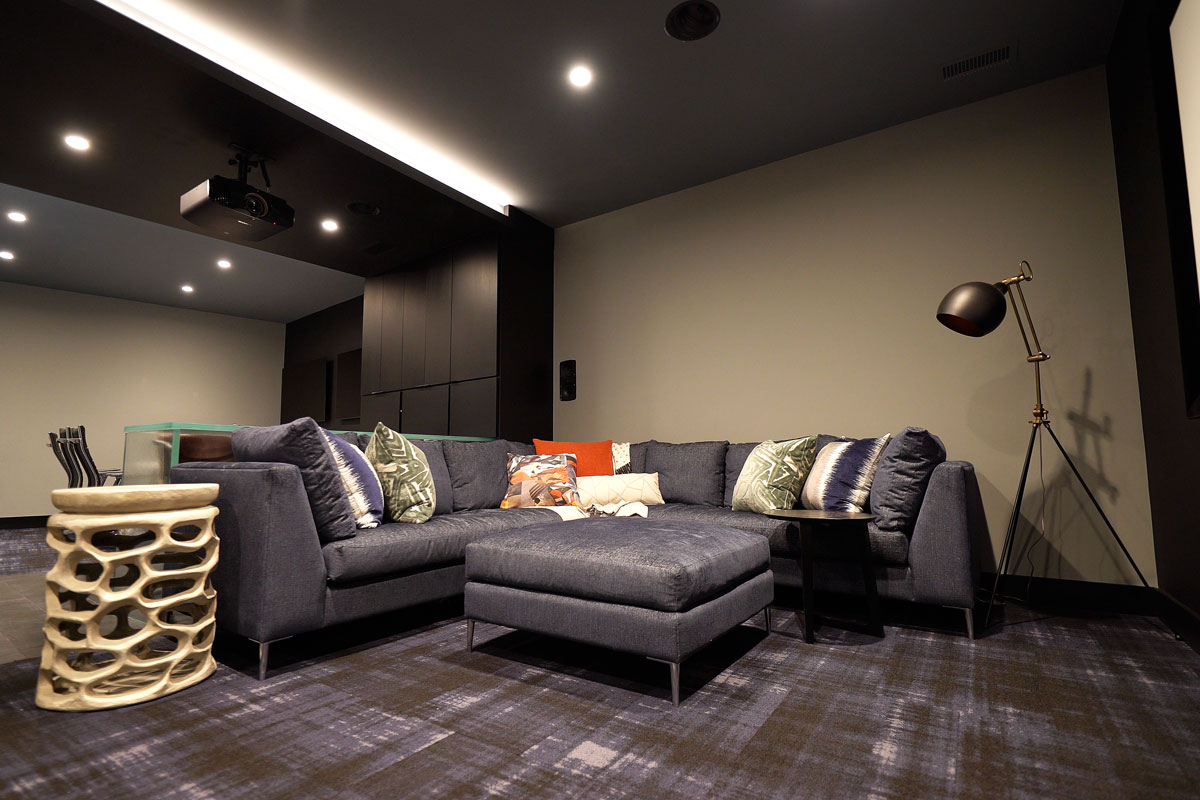 Gaming theater seating area