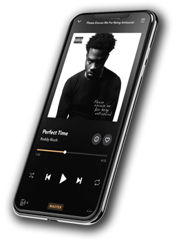 Tidal app on a smart phone