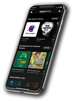 Amazon Music app on a smart phone