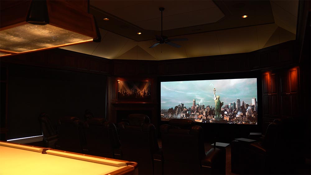 Home theater lighting after upgrades