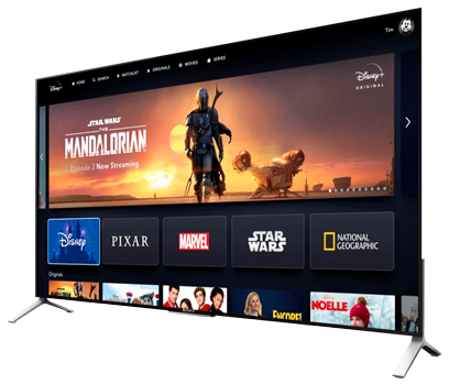 Disney Plus Interface on a TV