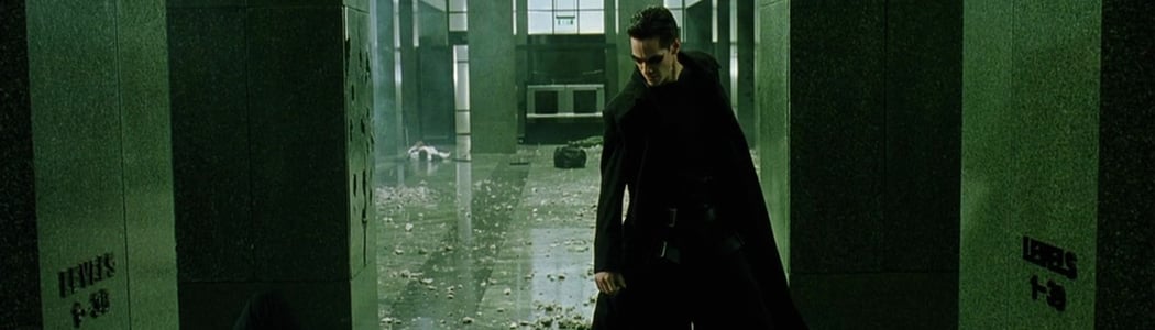 Screen grab from the move The Matrix