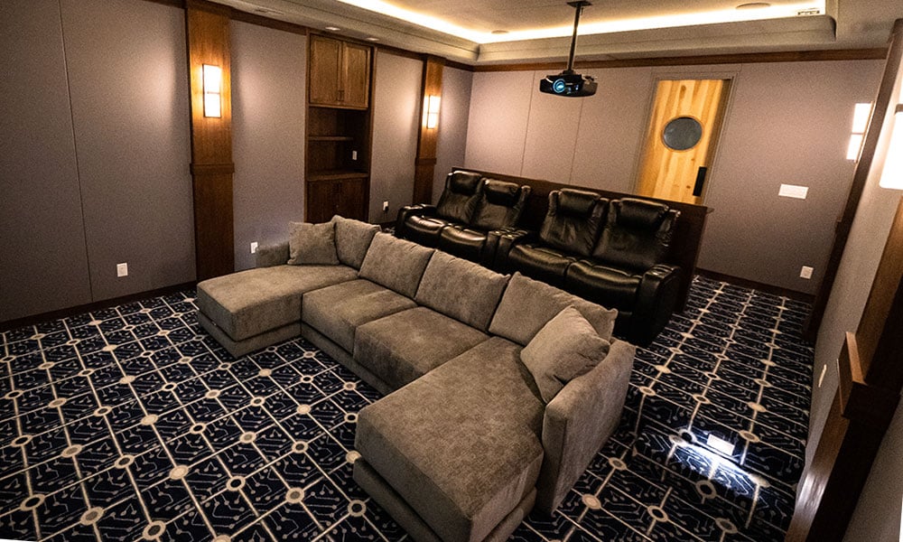 Home theater automated lighting