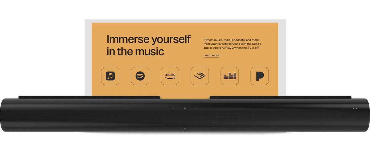 Sonos soundbar features