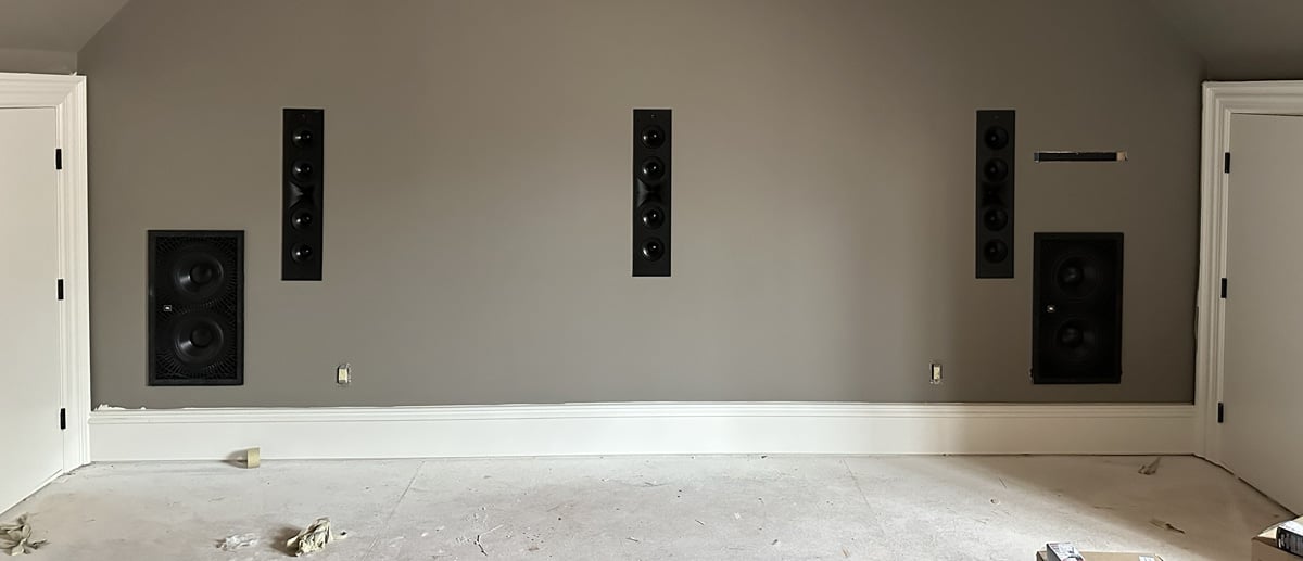 In-wall speaker installation