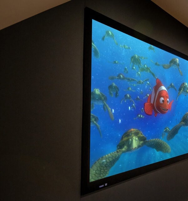 Home theatre projector screen